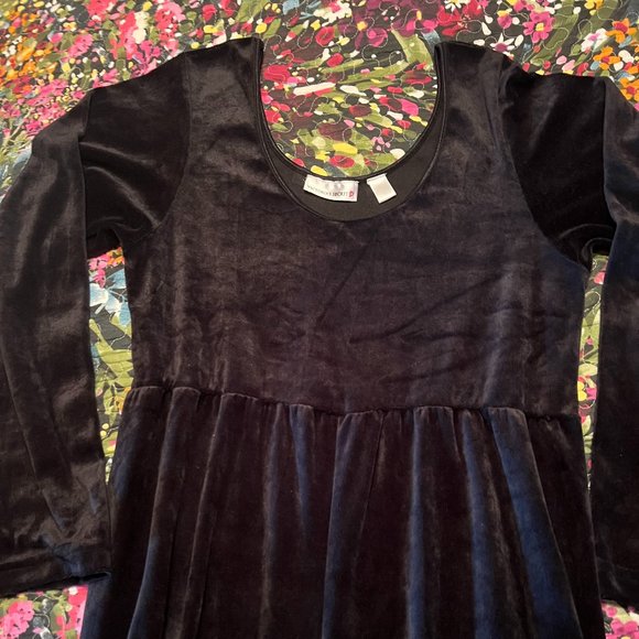 Victoria's Secret Black Velvet Jumpsuit - Picture 2 of 6